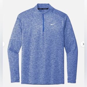 Nike Dri-Fit Element 1/2 Zip Top Heather Blue DH4949-494 Size Large NWT
